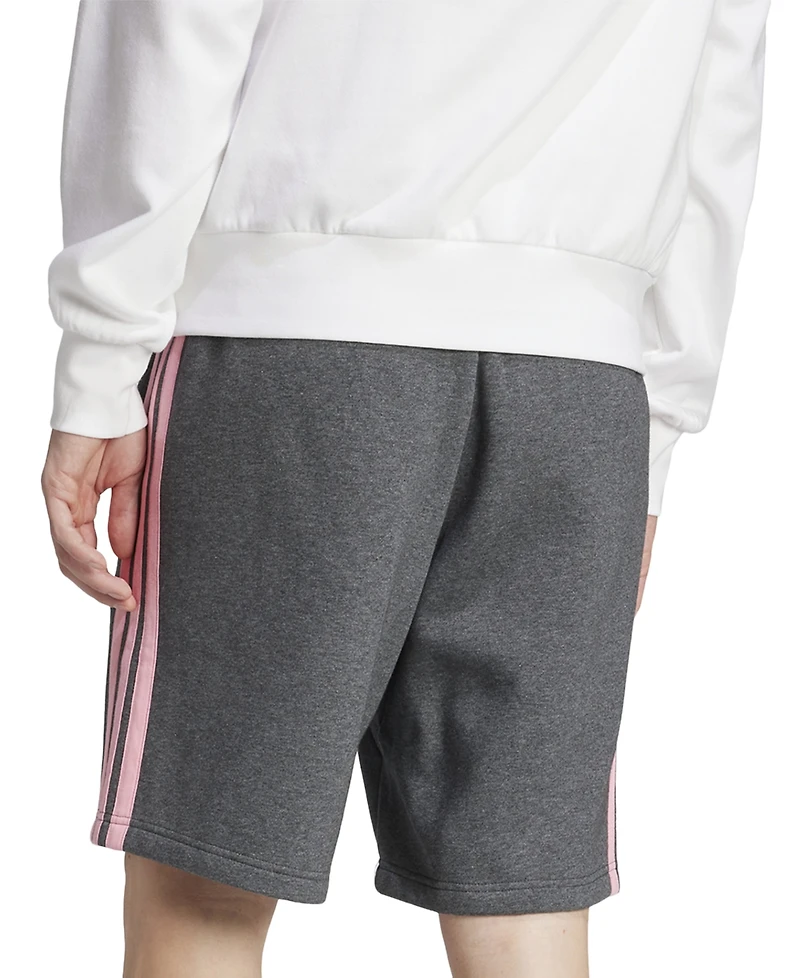 adidas Men's Essential Three Stripes Fleece Shorts