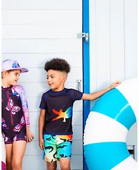 Deux par Deux Boy Printed Boardshorts Multicolored Crocodile - Toddler|Child