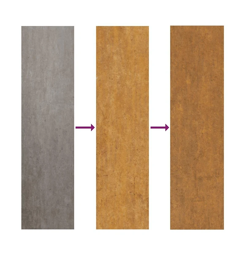 Planter Rusty 23.6"x23.6"x17.7" Corten Steel