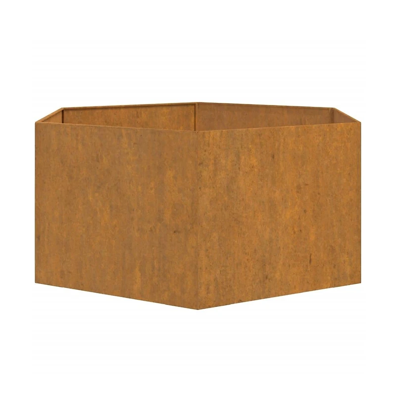 Planter Rusty 35.4"x35.4"x17.7" Corten Steel