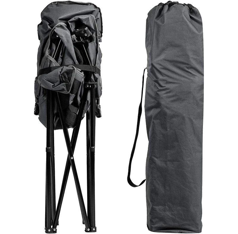 Folding Camping Moon Padded Chair with Carrying Bag