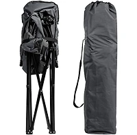 Folding Camping Moon Padded Chair with Carrying Bag