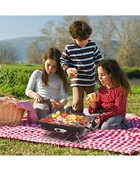 Small Charcoal Grill with Smoker for Outdoor Adventures