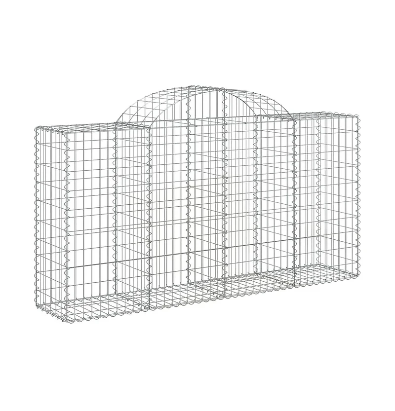 Gabion Basket Silver Galvanized iron Medium