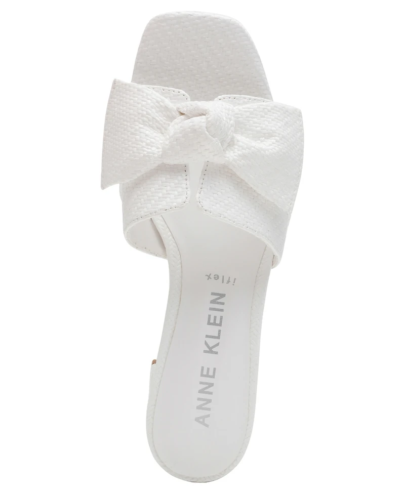 Anne Klein Women's Kizmet Knot Block Heel Dress Sandals