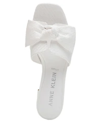 Anne Klein Women's Kizmet Knot Block Heel Dress Sandals