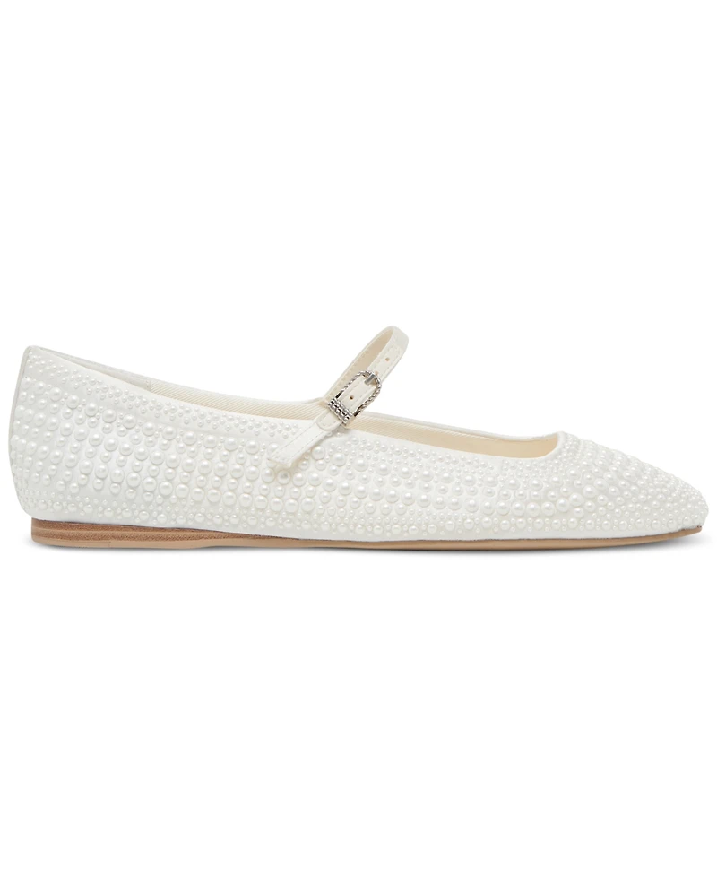 Dolce Vita Women's Reyes Pearl Square-Toe Mary Jane Flats