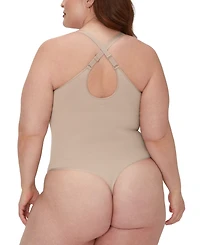 Maidenform Women's Everyday Seamless Shapewear Thong Bodysuit DMS830