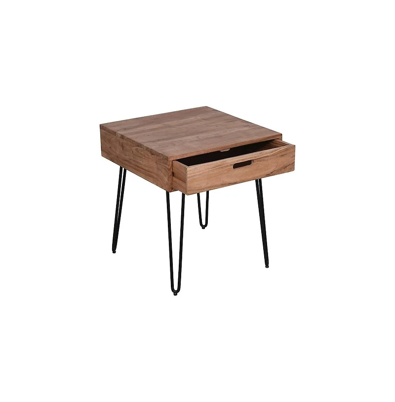 Rollins Solid Acacia End Table