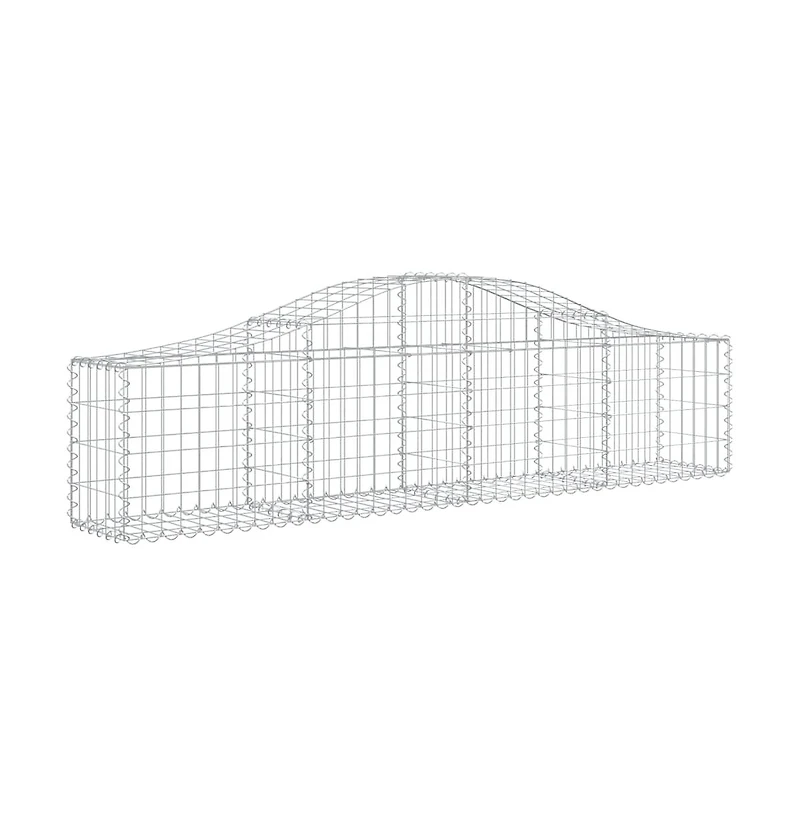 Arched Gabion Basket 78.7"x11.8"x15.7"/23.6" Galvanized Iron