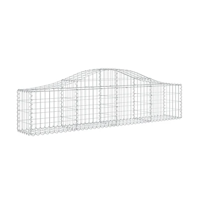 Arched Gabion Basket 78.7"x11.8"x15.7"/23.6" Galvanized Iron