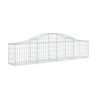 Arched Gabion Basket 78.7"x11.8"x15.7"/23.6" Galvanized Iron