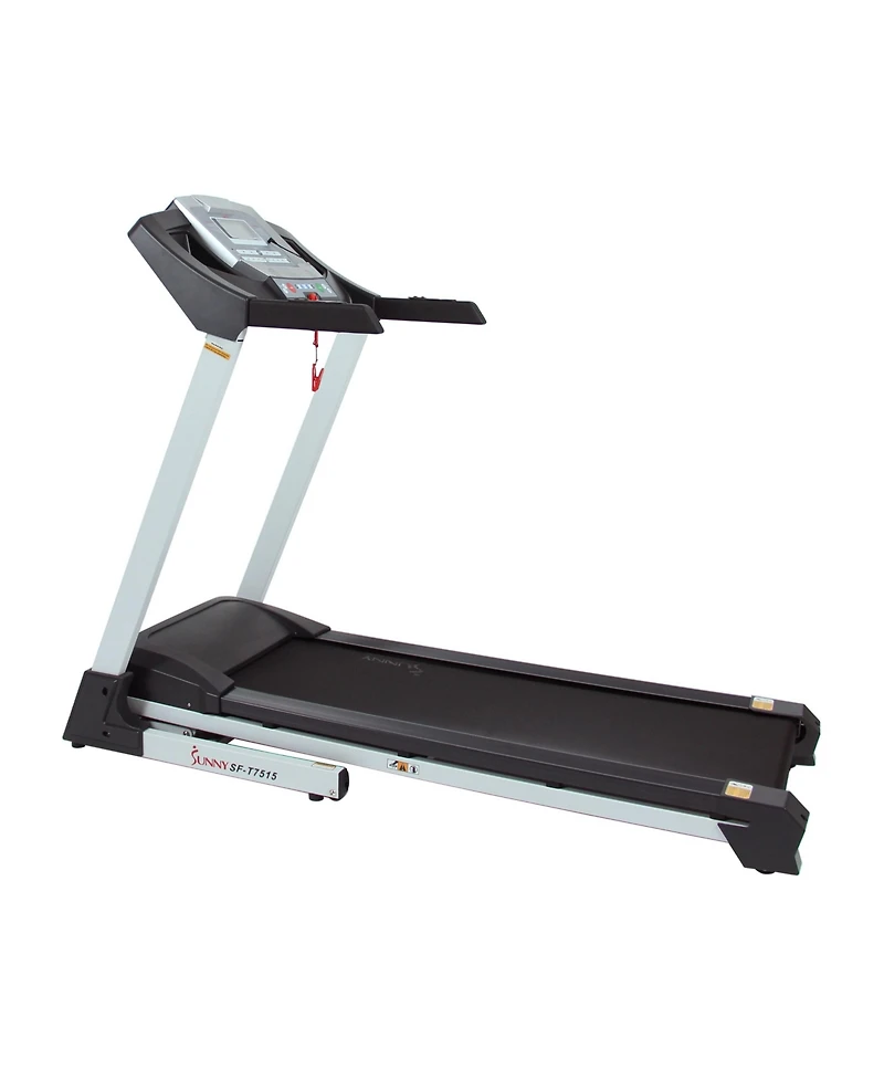 Sunny Health & Fitness Treadmill with Auto Incline, Sound System, Bluetooth and Phone Function Sf-T7515
