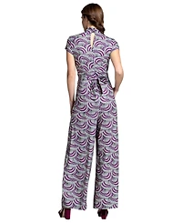 HotSquash London Women's Printed Wideleg Jumpsuit