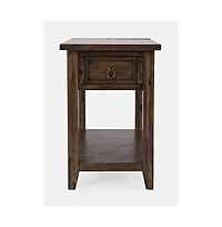 Bakersfield Mission Style Usb Charging Side Table
