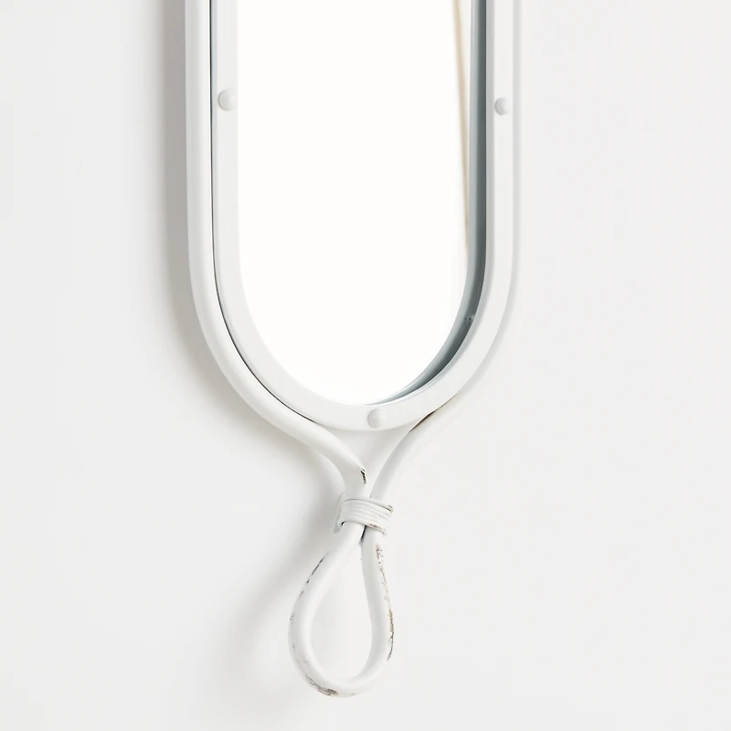 58.5"H x 0.75"D x 7.75"W Silver Framed Tall Narrow Full Length Wall Mirrors Set of 2