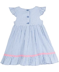 Rare Editions Baby Girls Nautical Seersucker Dress