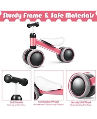 Baby Balance Bike for 2 Years Old Boys Girls No Pedal 4 Wheels