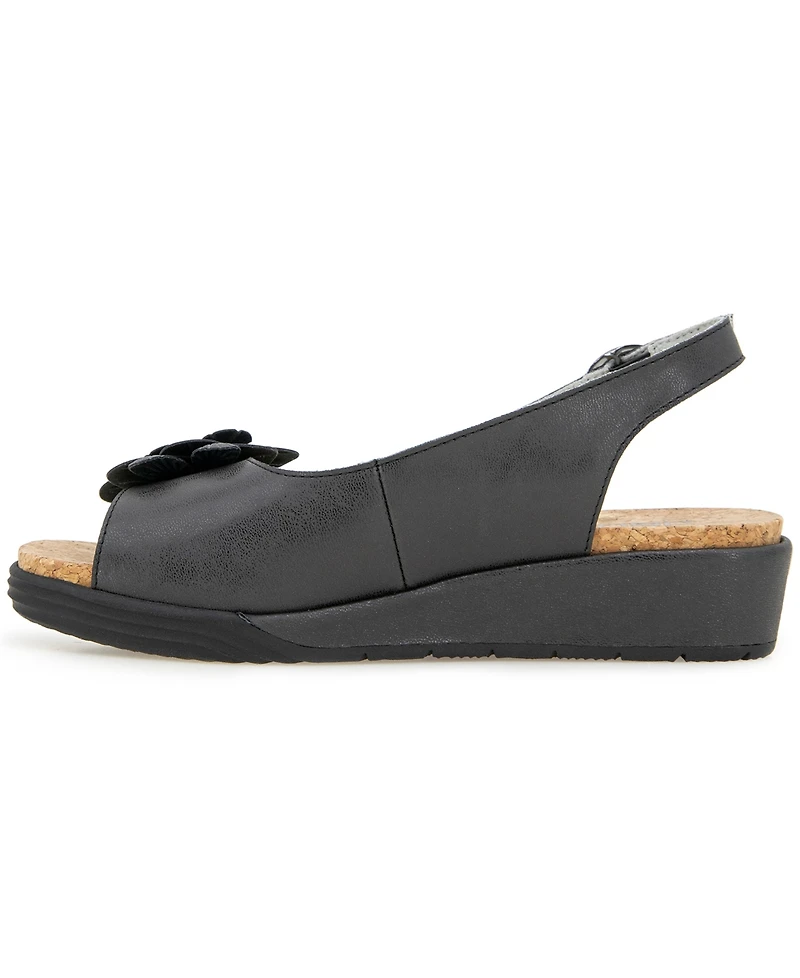 Jbu Women's Rosetta Wedge Sandal