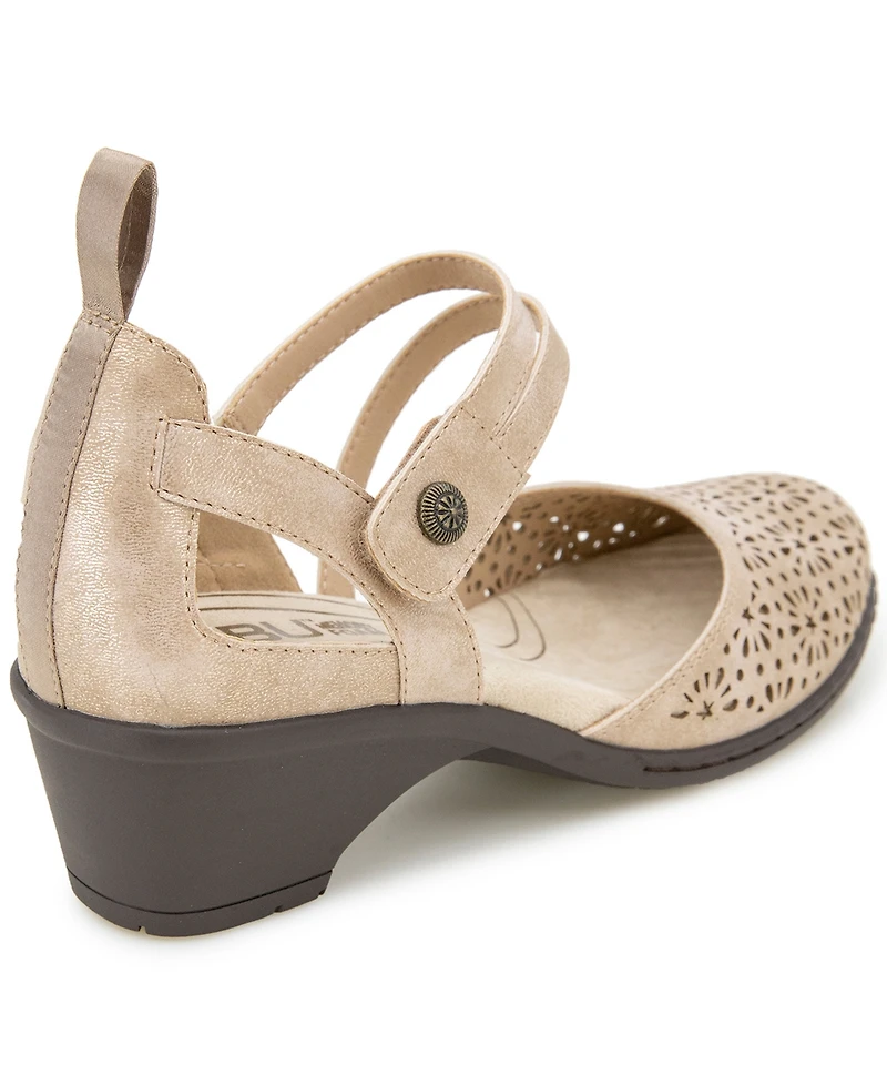 Jbu Women's Bethany Mary Jane Heel Shoe