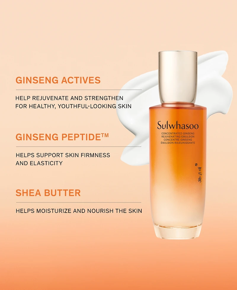 Sulwhasoo Concentrated Ginseng Rejuvenating Emulsion, 4.2 oz.