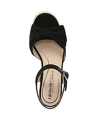 LifeStride Women's Tahlia Open RoundToe Espadrille Wedge Sandals