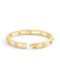 Coach Faux Stone Signature C Open Bangle Bracelet