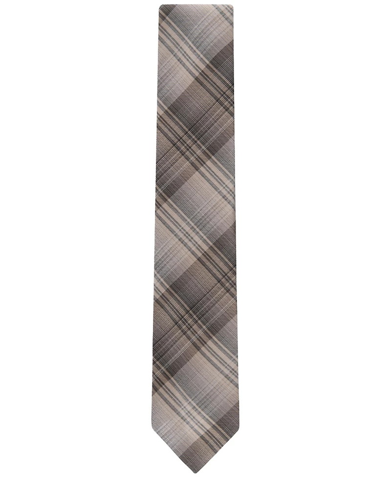 Calvin Klein Men's Beagle Plaid Tie