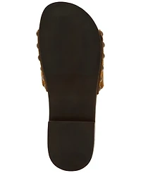 Steve Madden Women's Cento Wooden Flatform Slide Sandals