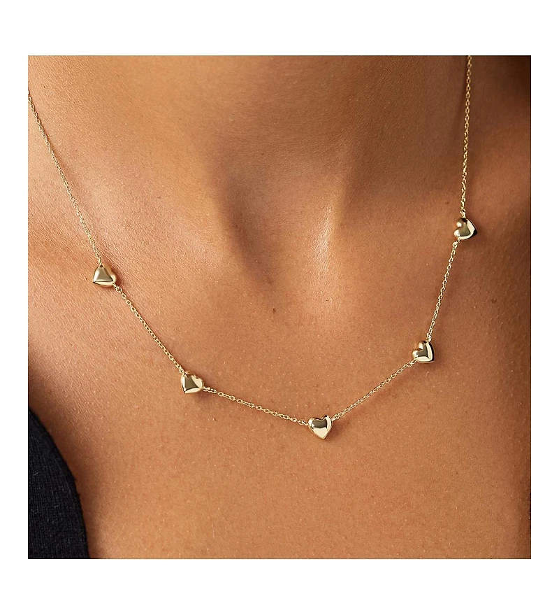 Ana Luisa Heart Necklace - Lev Mini Station Necklace