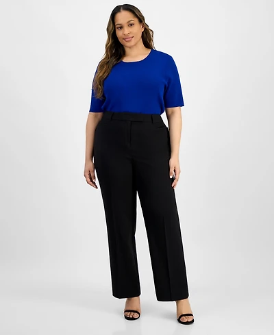 Tahari Asl Plus Bird Eye Pants