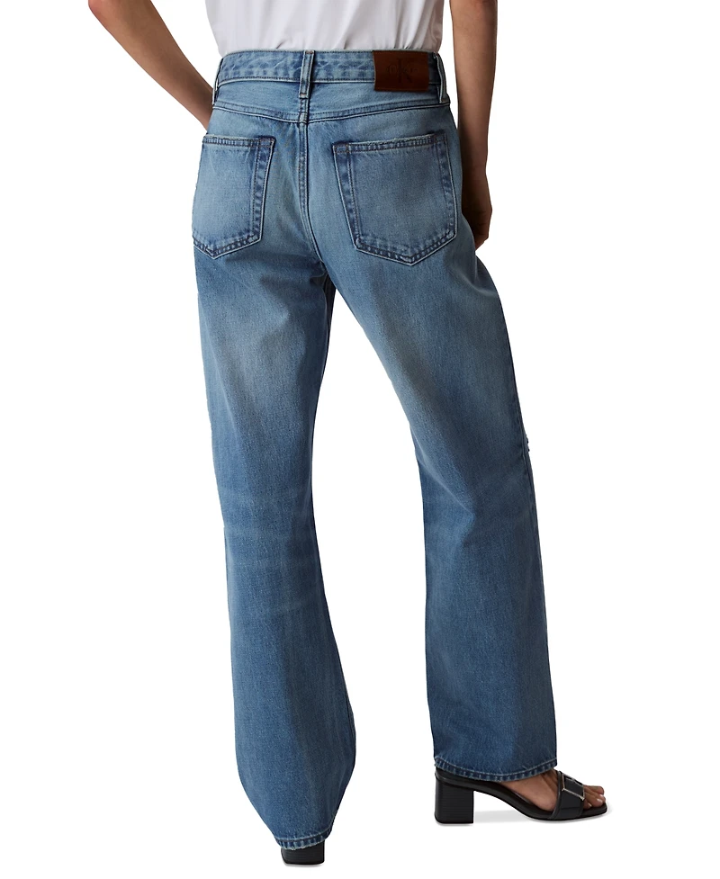 Calvin Klein Jeans Women's 90s Straight-Leg Rigid