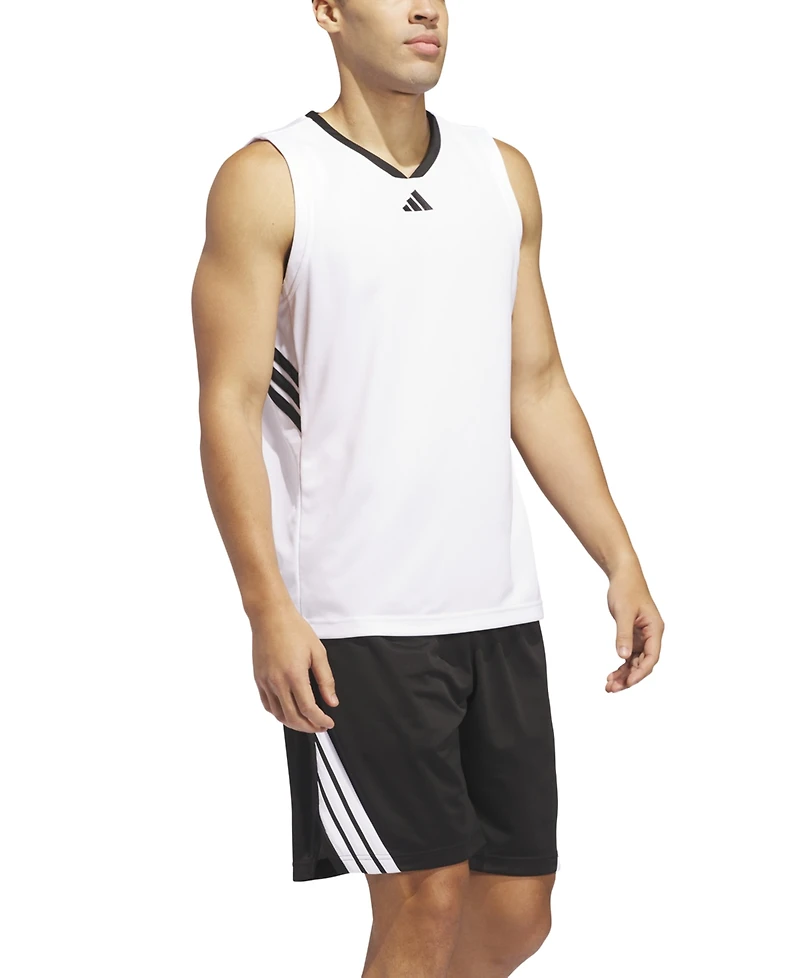 adidas Men's Three-Stripes Legends Basketball Shorts 9"