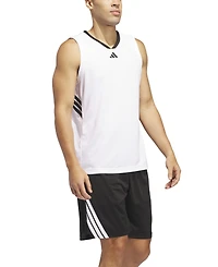 adidas Men's Three-Stripes Legends Basketball Shorts 9"