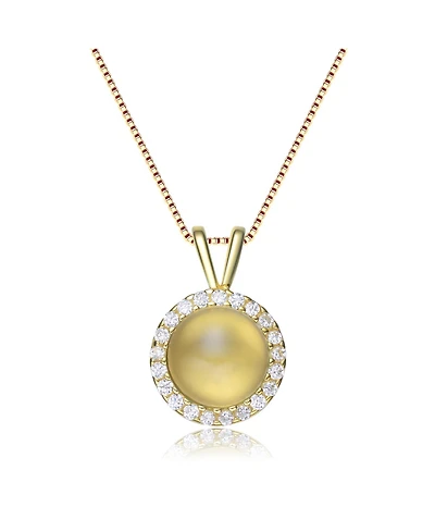 Genevive 14k Gold Plated over sterling silver Yelow Pendant