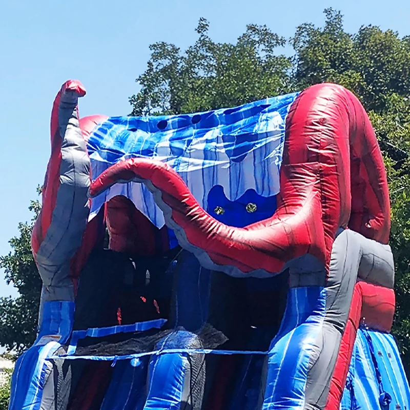 JumpOrange 15 Ocean Battle Tall Water Slide with Detachable Deep Pool, Big Kids and Adults, Commercial Grade, Outdoor Backyard Water Park, Indoor Use,