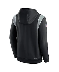 Nike Men's Black New York Jets Sideline Athletic Stack Performance Pullover Hoodie