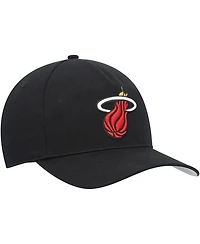 '47 Brand Men's Black Miami Heat Hitch Snapback Hat