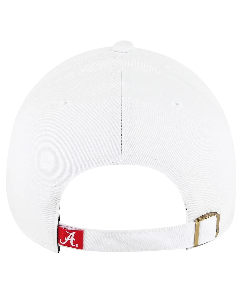 '47 Brand Women's White Alabama Crimson Tide Pensacola Clean Up Adjustable Hat