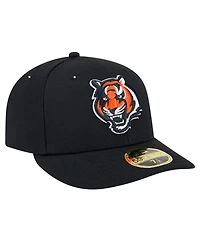 New Era Men's Black Cincinnati Bengals Omaha Low Profile 59FIFTY Fitted Hat