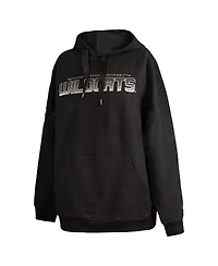 Fisll Men's Black Bethune-Cookman Wildcats Puff Print Sliced Pullover Hoodie