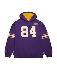 Mitchell & Ness Men's Purple Randy Moss Minnesota Vikings Retired Player Name Number Pullover Hoodie