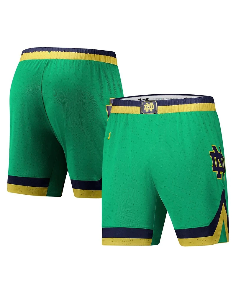 Under Armour Men's Green Notre Dame Fighting Irish Replica Basketball Shorts