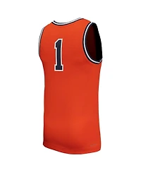Nike Men's 1 Orange Virginia Cavaliers Throwback Replica Basketball Jersey