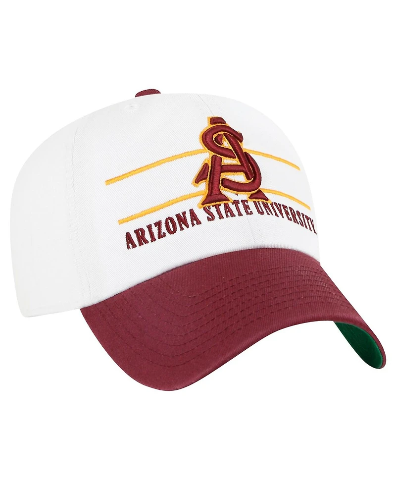 '47 Brand Men's White Arizona State Sun Devils Gridiron Clean Up Adjustable Hat