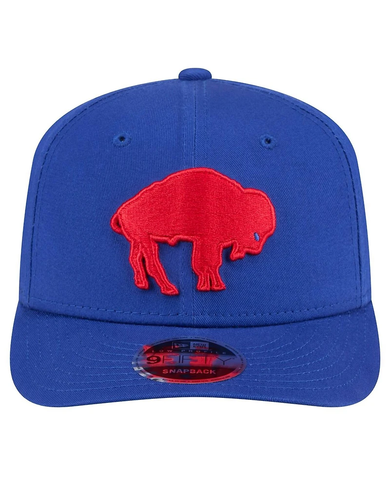 New Era Men's Royal Buffalo Bills Main Low Profile 9FIFTY Snapback Hat
