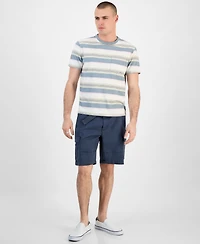 Sun + Stone Men's Regular-Fit Stripe Pocket T-Shirt