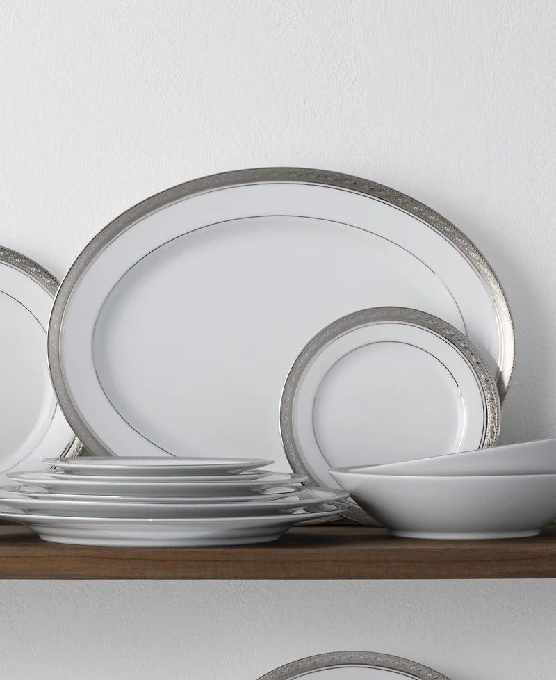 Noritake Crestwood Platinum 50 Pc. Dinnerware Set, Service for 8