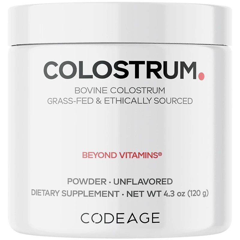 Bovine Colostrum Powder Supplement 4-Month Supply, 1000mg per Serving, Grass-Fed Ethically Sourced, Immunoglobulin-Rich Prized First Milk, Cold-Chain