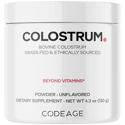 Bovine Colostrum Powder Supplement 4-Month Supply, 1000mg per Serving, Grass-Fed Ethically Sourced, Immunoglobulin-Rich Prized First Milk, Cold-Chain